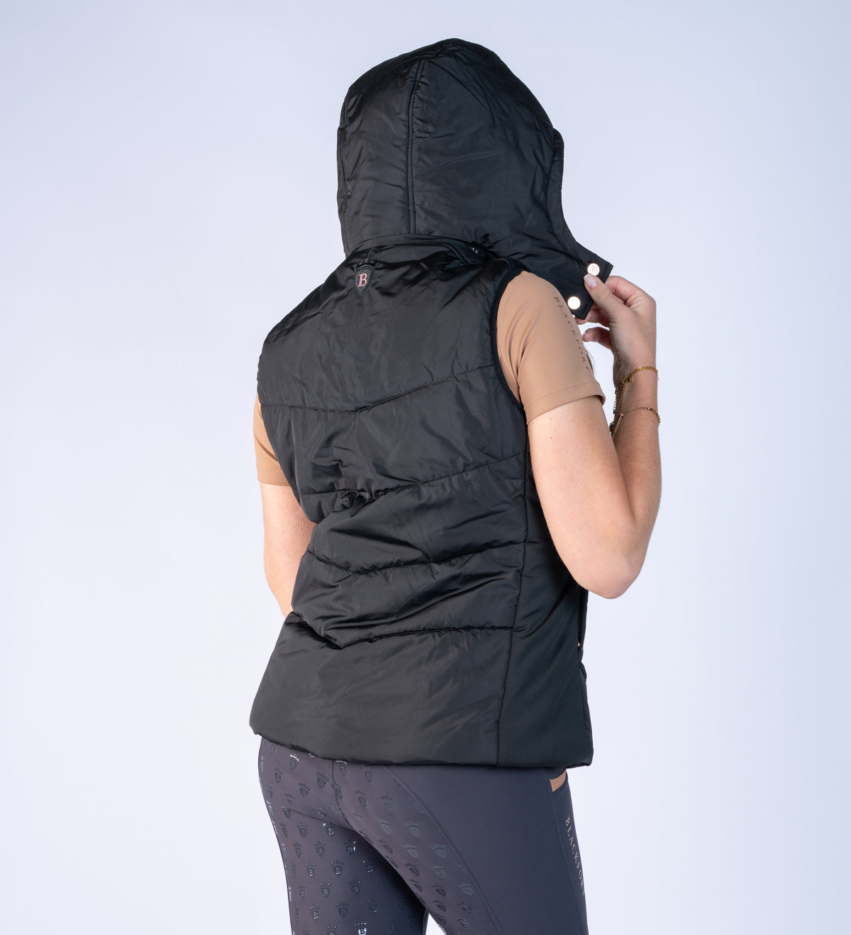 Amara Black Puffer Gilet