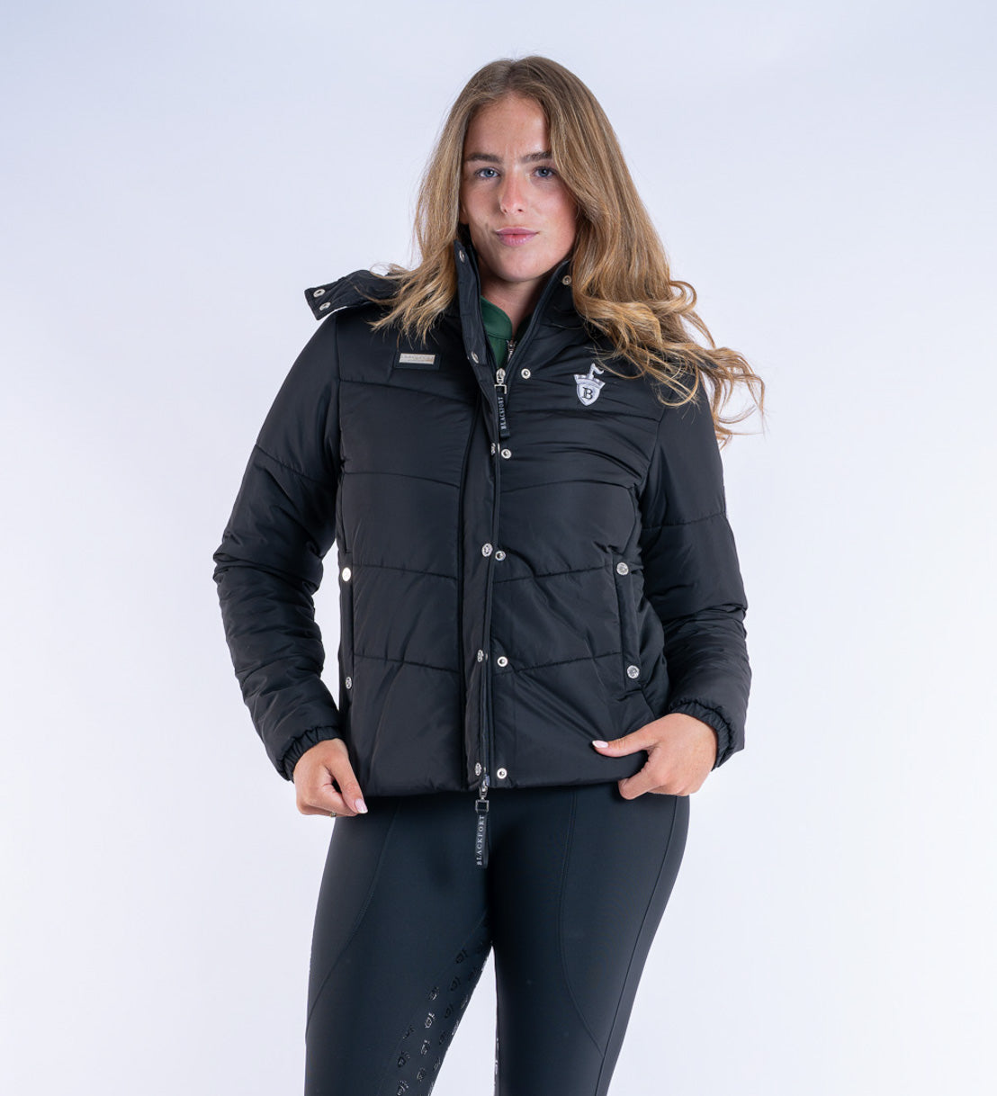 Olivia Black Puffer Coat Short