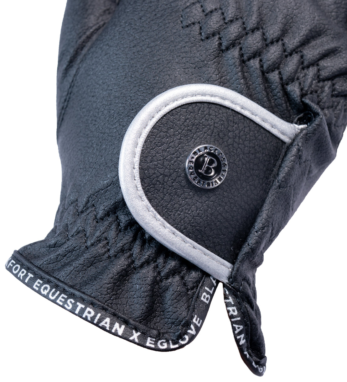 Black & Silver GripPro Elite Riding Glove