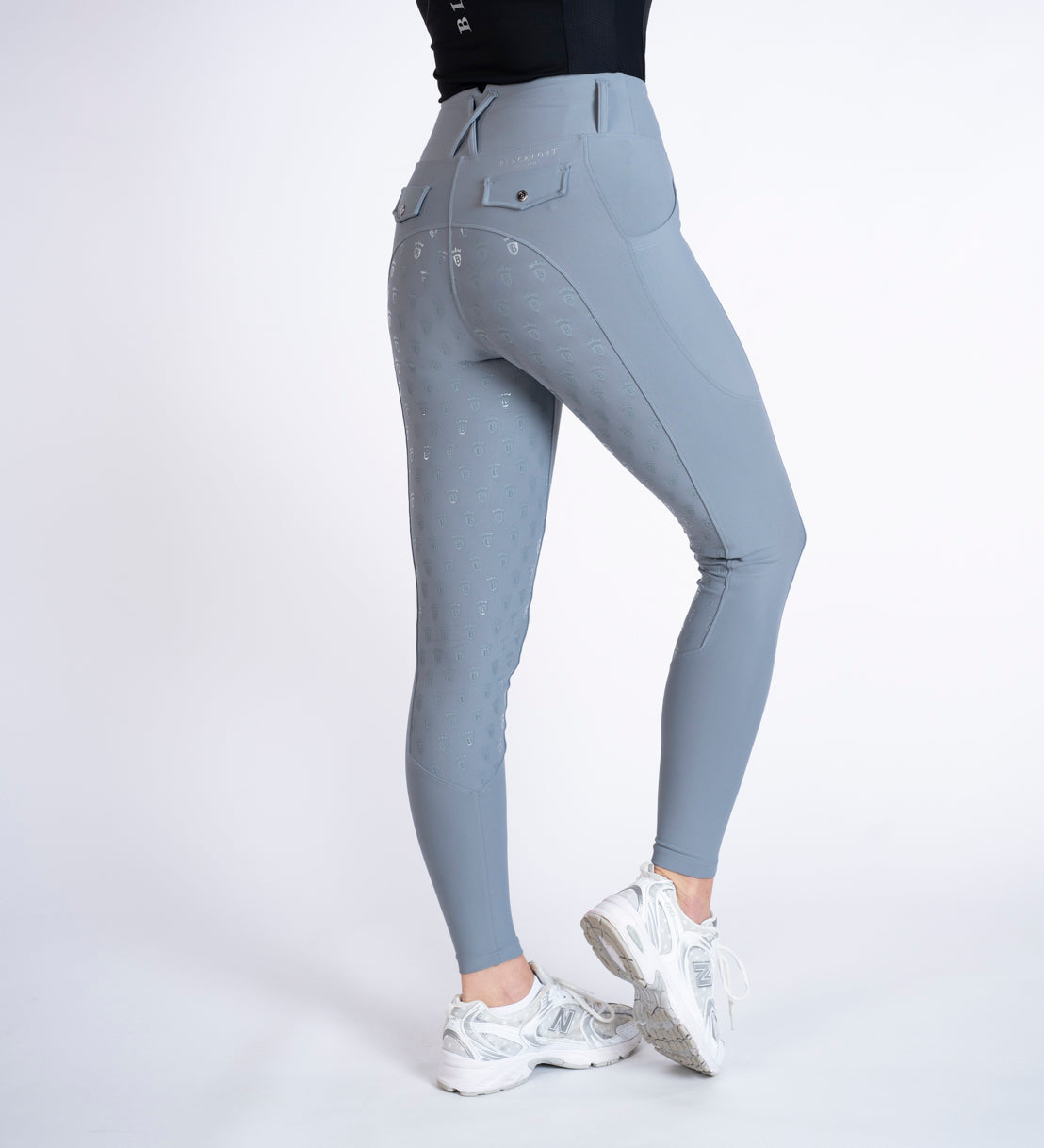Ash Grey & Silver Riding Breggings