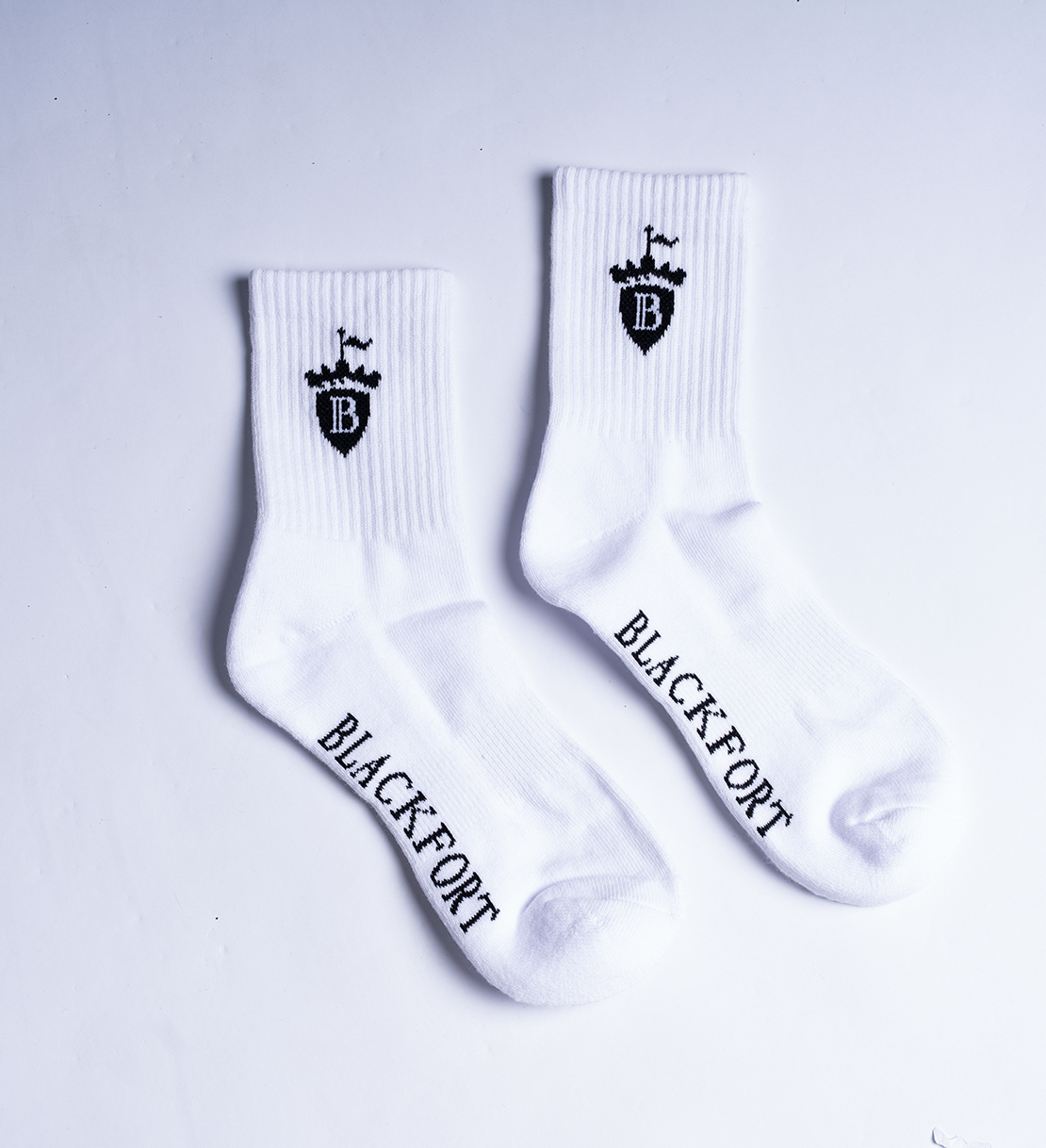Black & White Sport Crew Socks