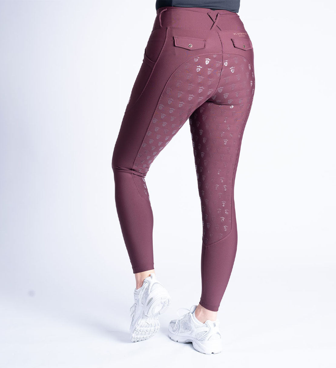 Burgundy & Rose Gold Riding Breggings