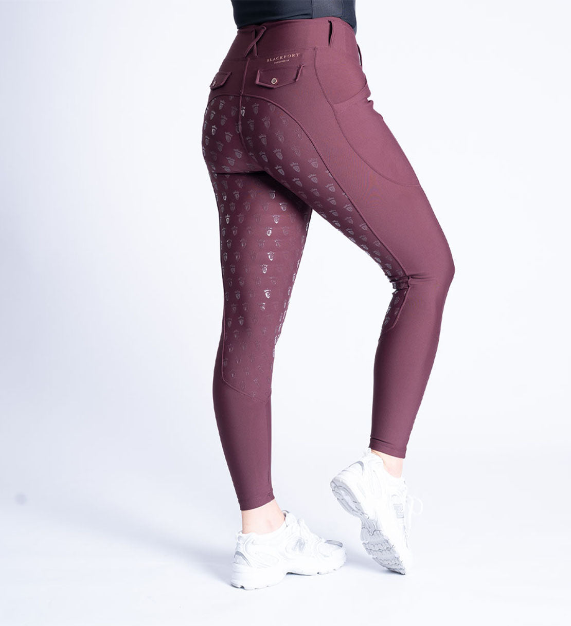 Burgundy & Rose Gold Riding Breggings