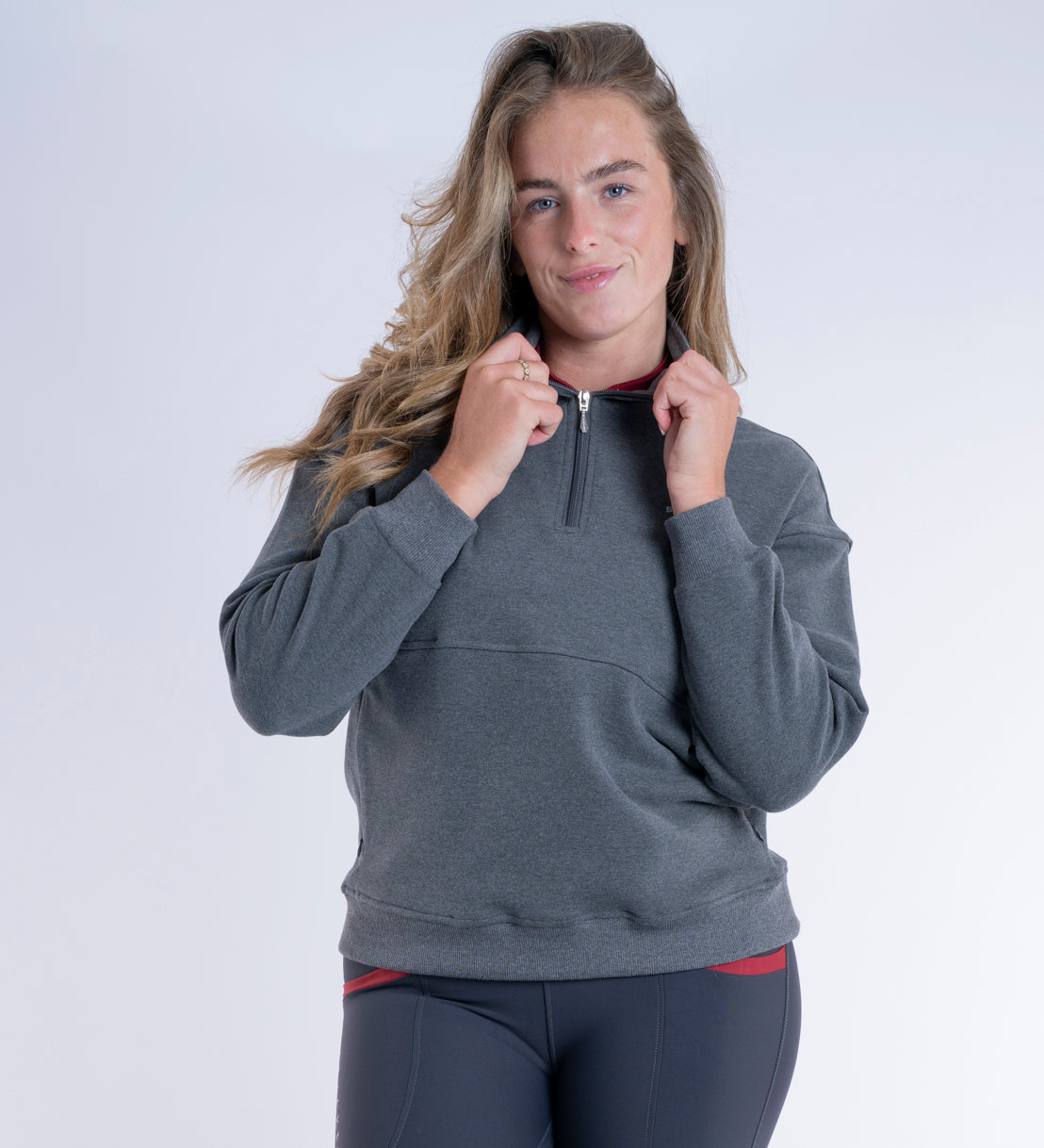 Ella Quarter Zip Grey