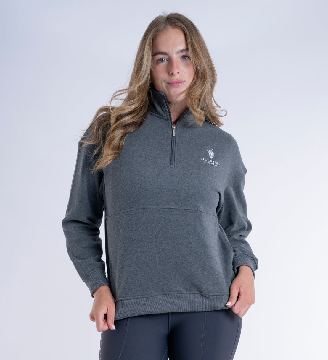 Ella Quarter Zip Grey
