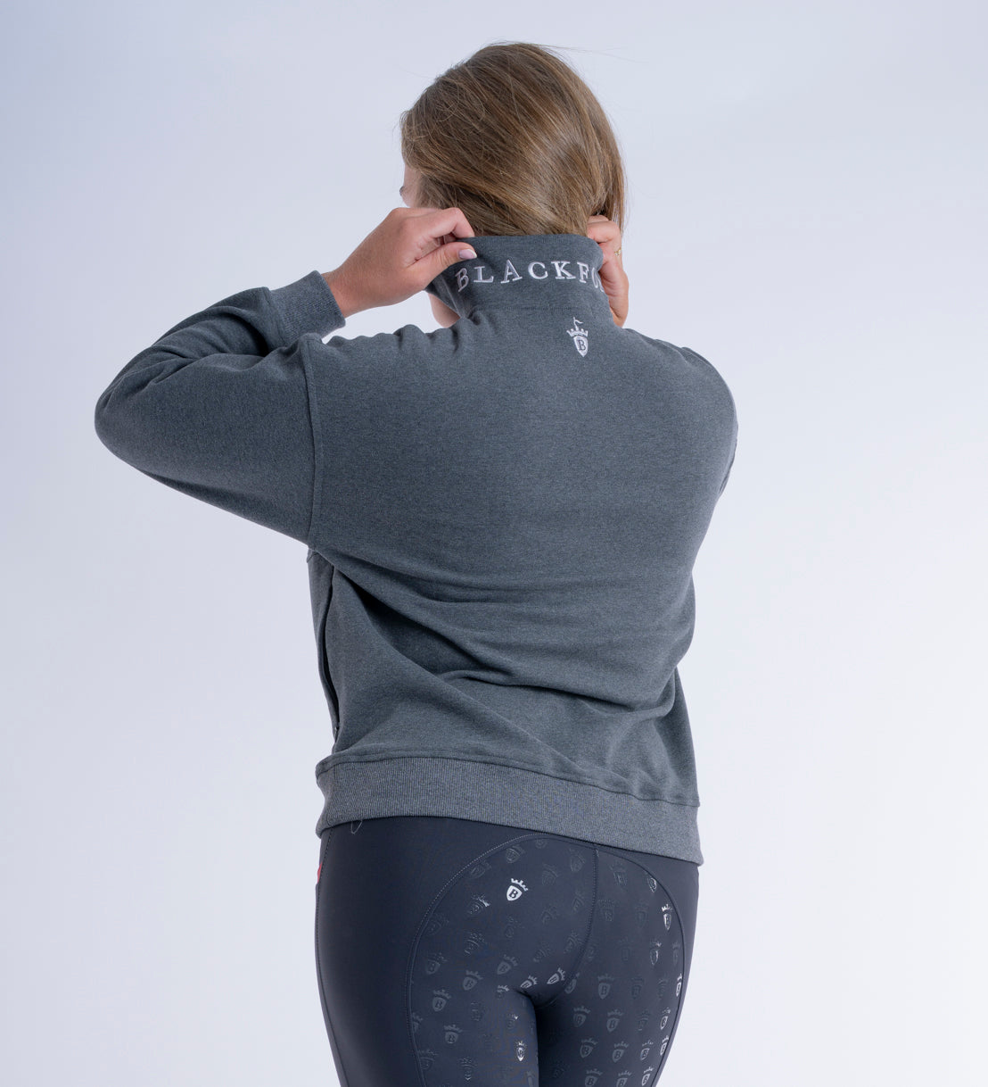 Ella Quarter Zip Grey