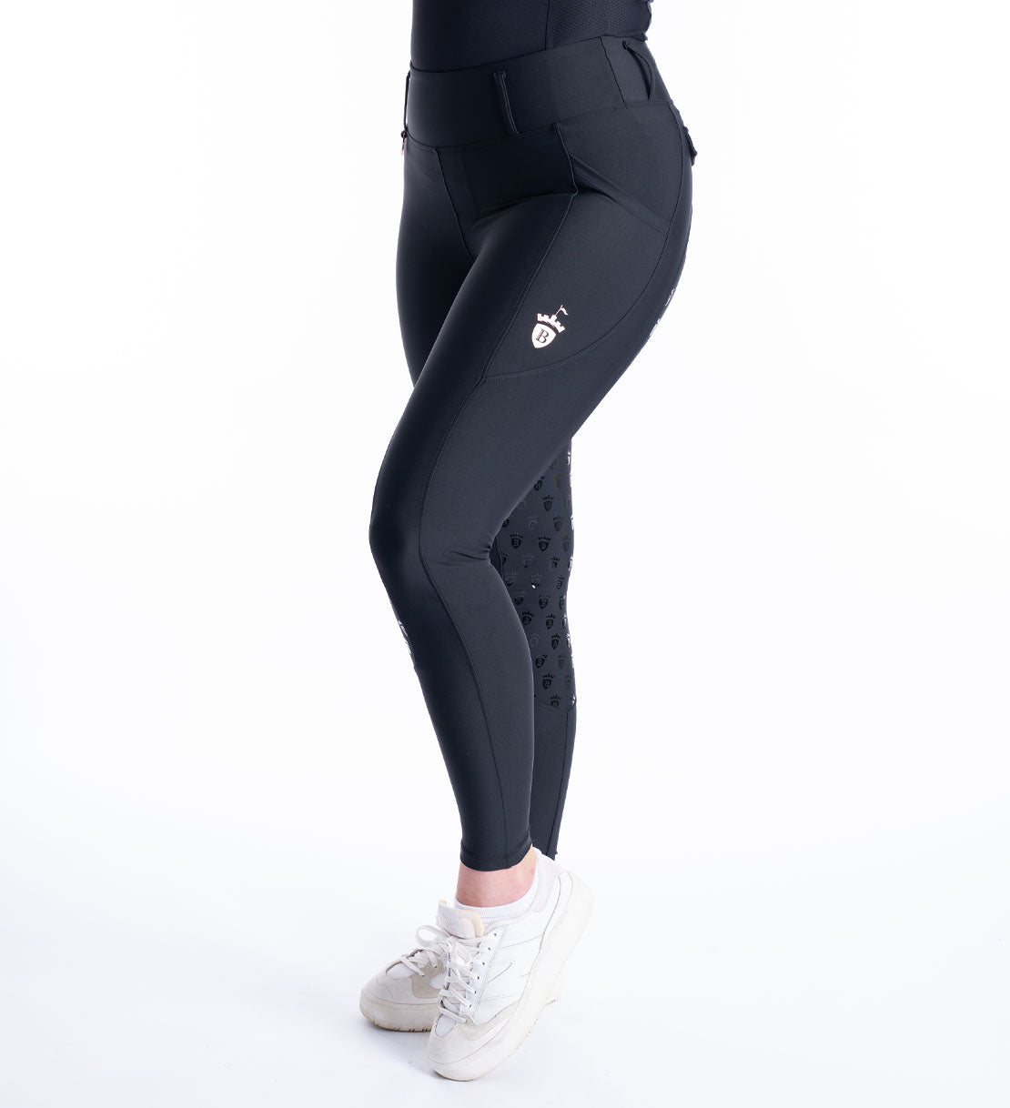 Black & Rose Gold Riding Breggings