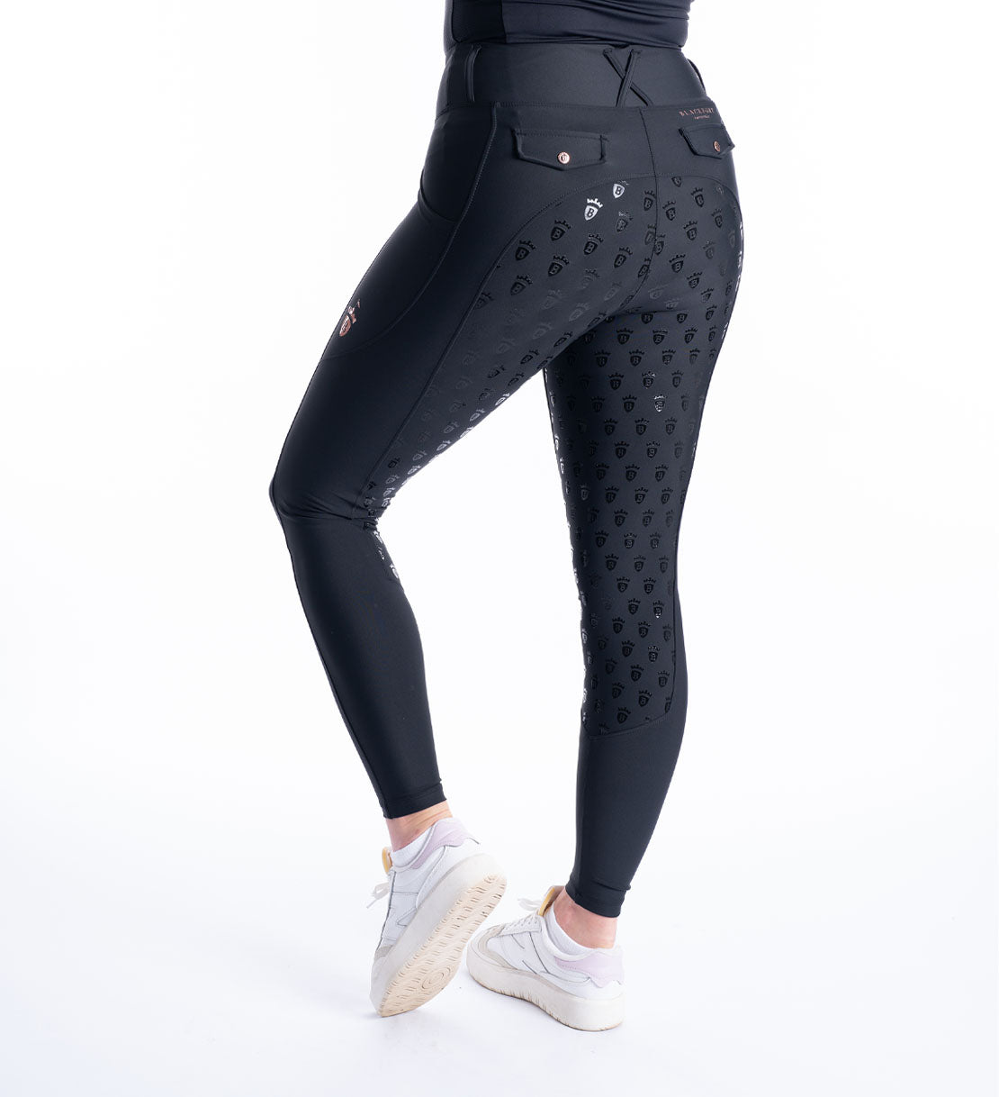 Black & Rose Gold Riding Breggings