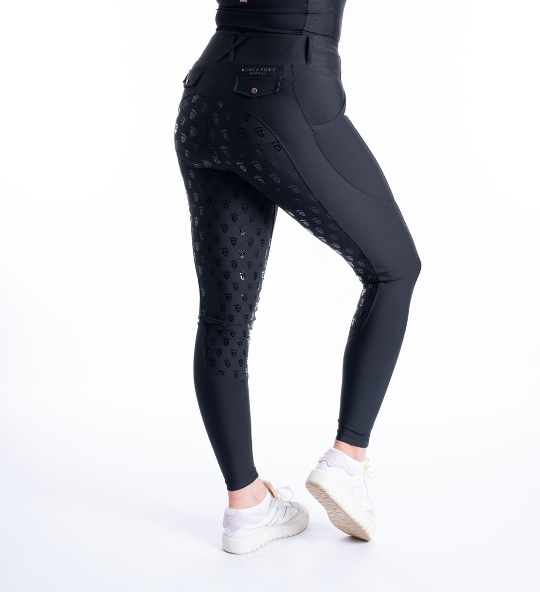 Black & Rose Gold Riding Breggings
