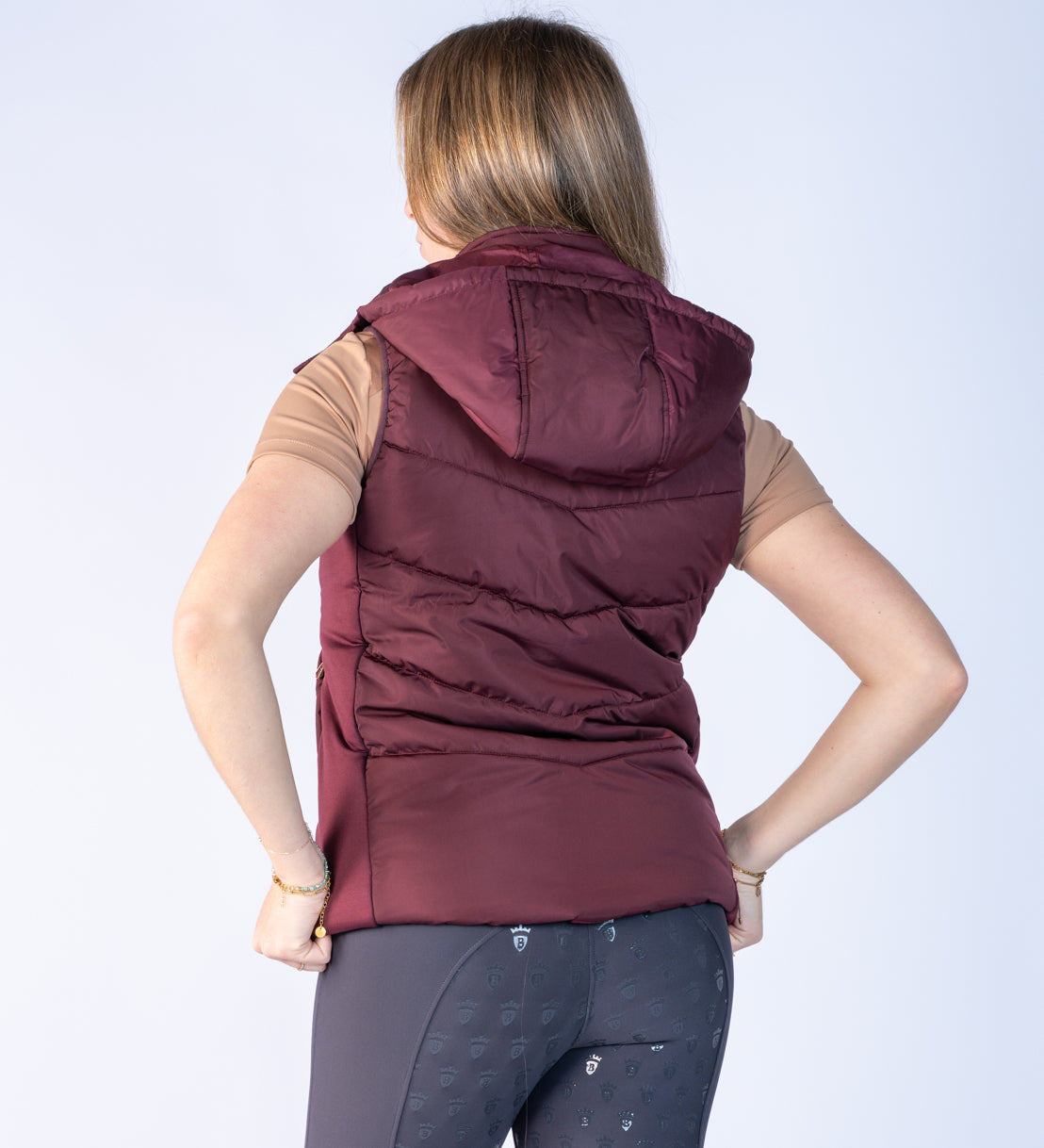 Amara Burgundy Puffer Gilet