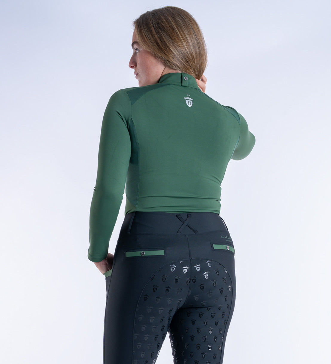 Forest Green Cool Mesh Base Layer - Long Sleeve
