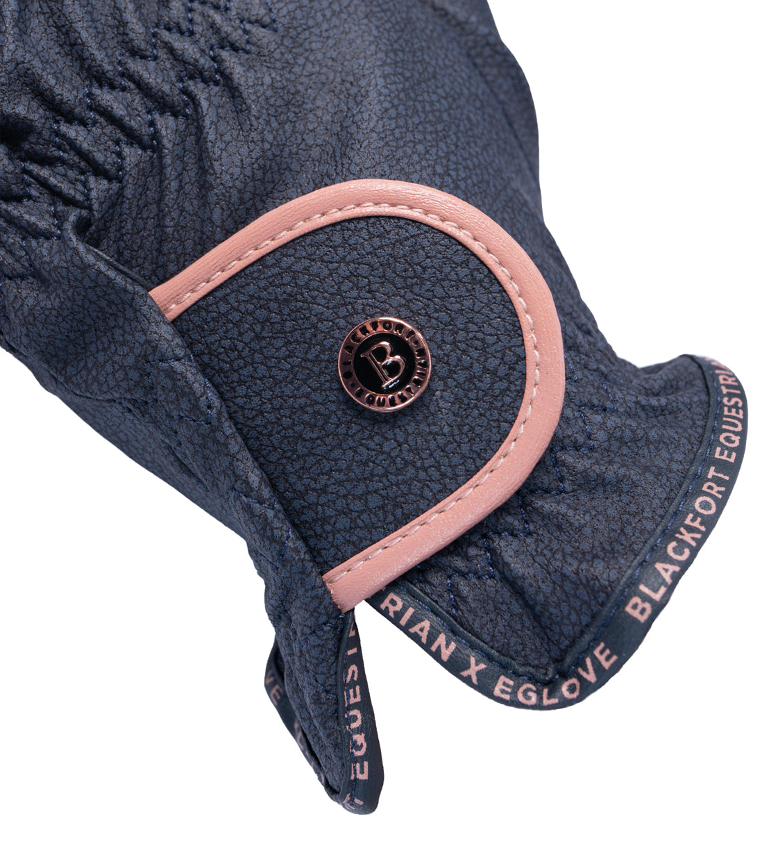 Navy & Rose Gold GripPro Elite Riding Glove