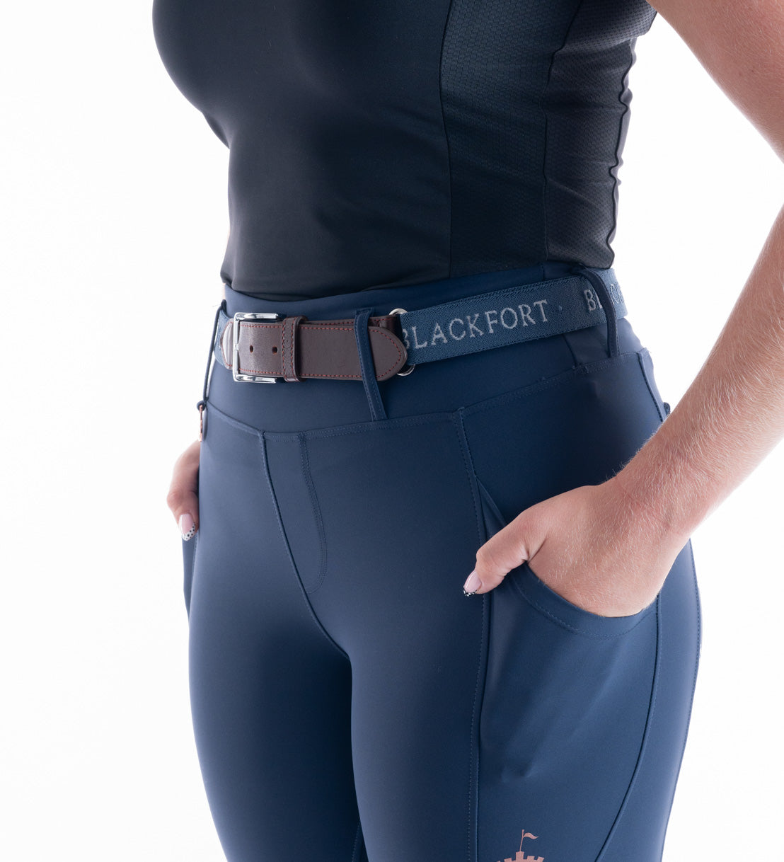 Blackfort Navy / Tan Leather Signature Belt
