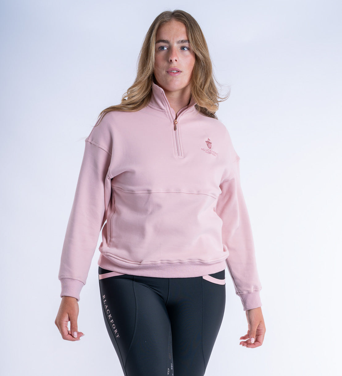 Ella Quarter Zip Pink