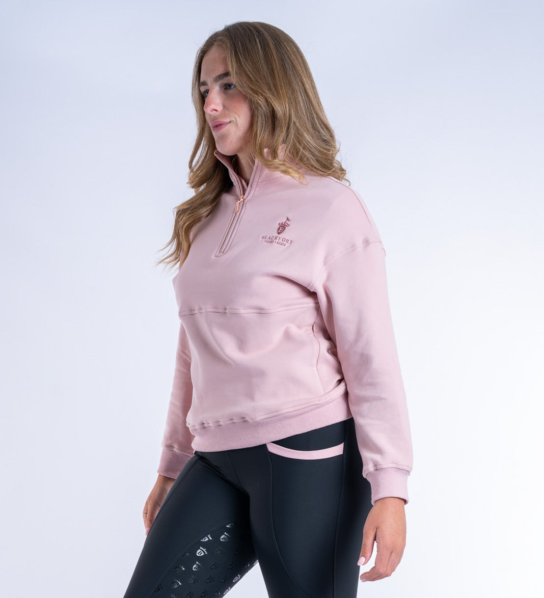Ella Quarter Zip Pink