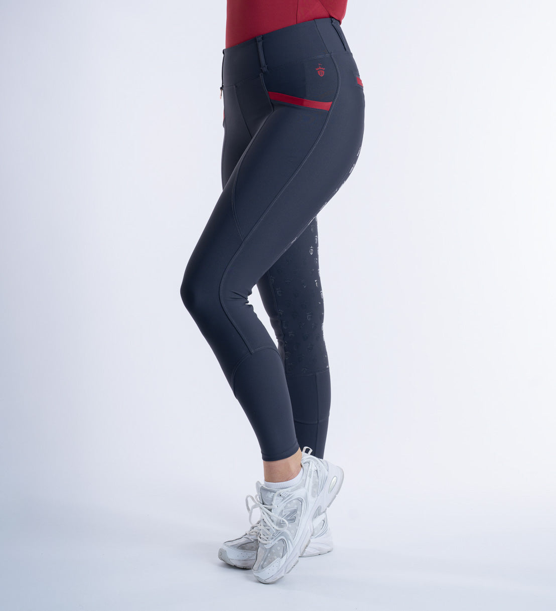 Grey / Pomegranate Training Tights 3.0