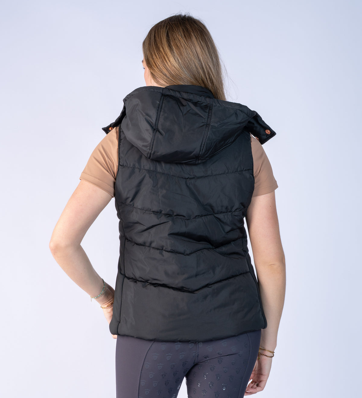 Amara Black Puffer Gilet