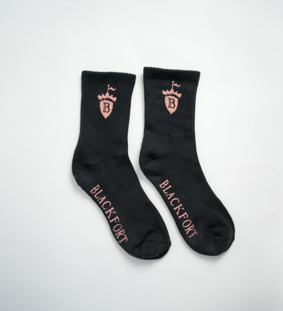 Black &amp; Pink Sport Crew Socks