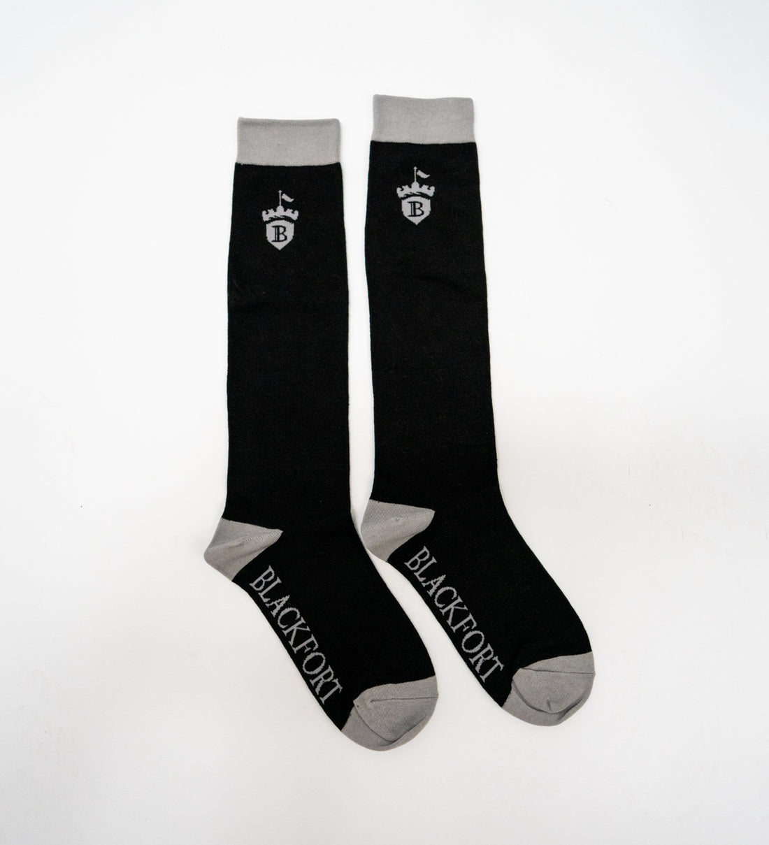 Black &amp; Mushroom Blackfort Socks