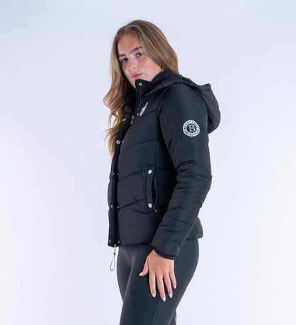 Olivia Black Puffer Coat Short