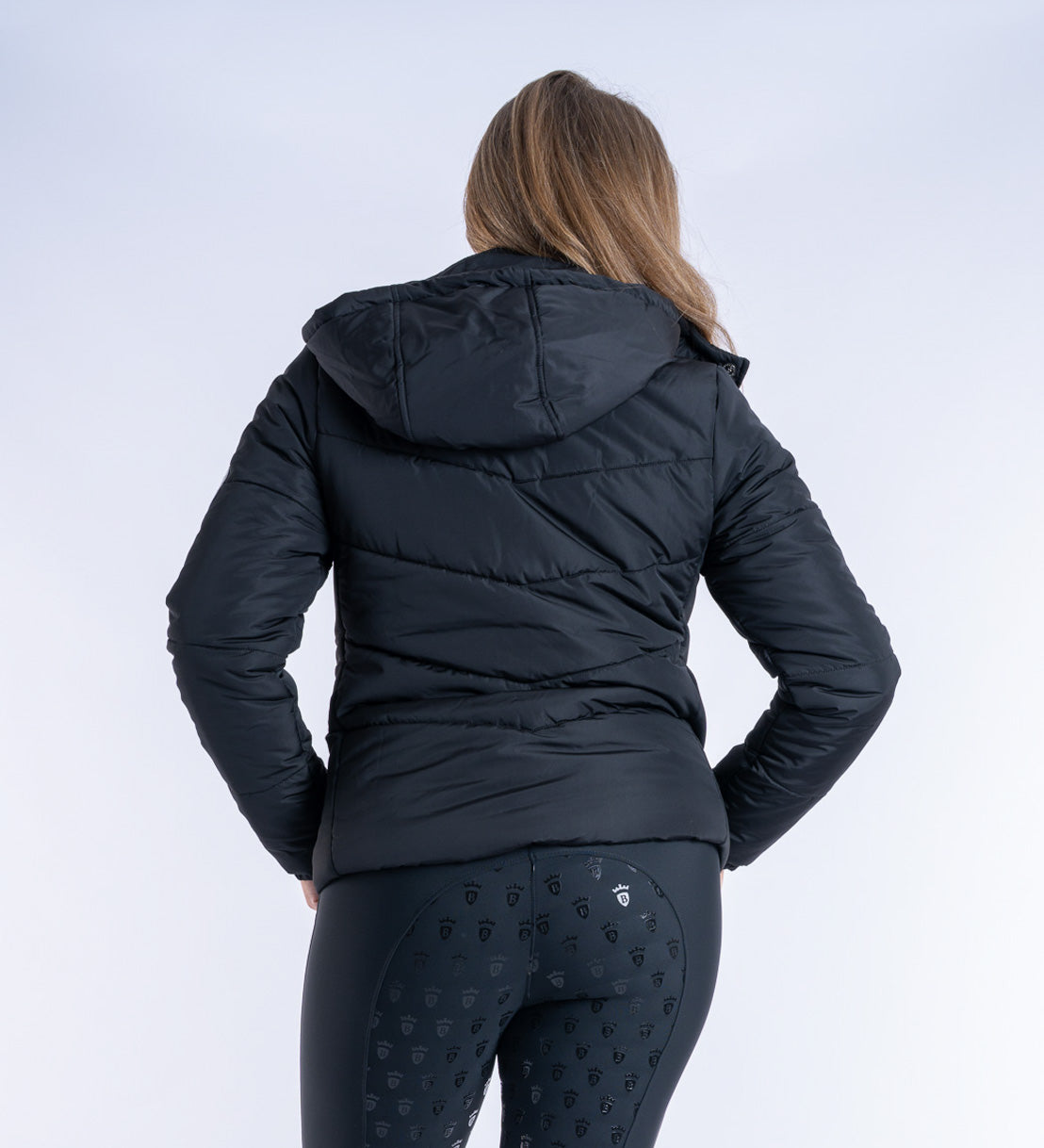 Olivia Black Puffer Coat Short