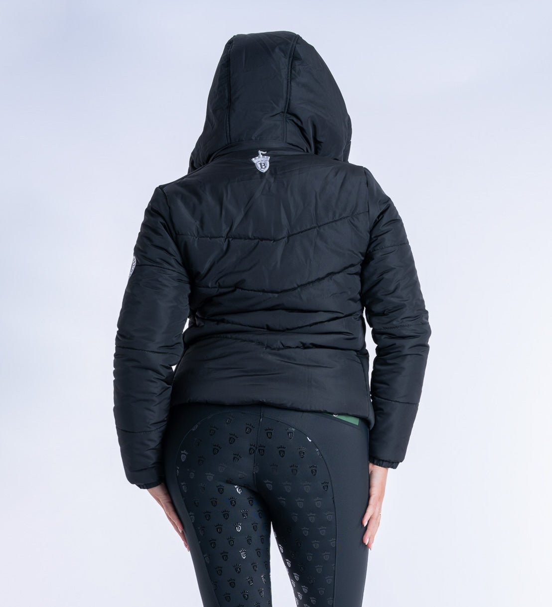 Olivia Black Puffer Coat Short