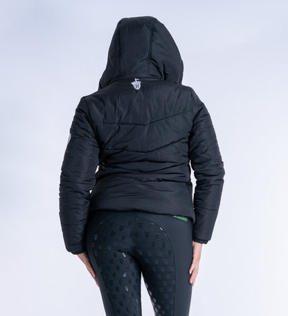 Olivia Black Puffer Coat Short