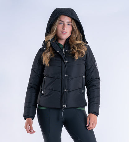 Olivia Black Puffer Coat Short