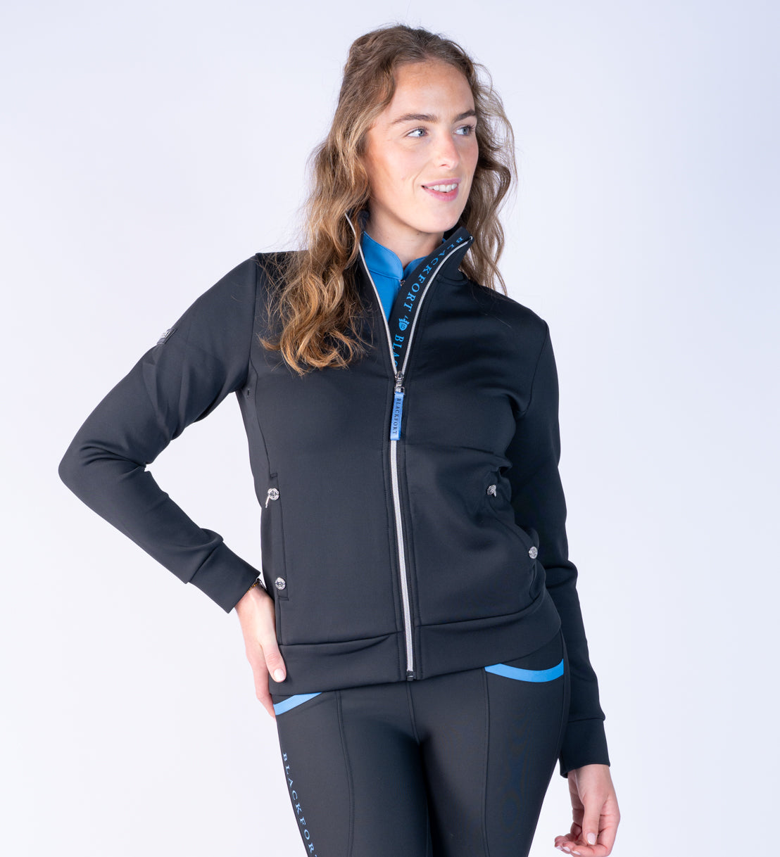Jenny Black &amp; Glacier Zip Up
