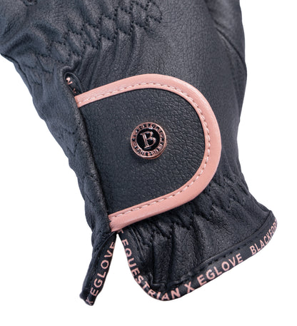 Black &amp; Rose Gold GripPro Elite Riding Glove
