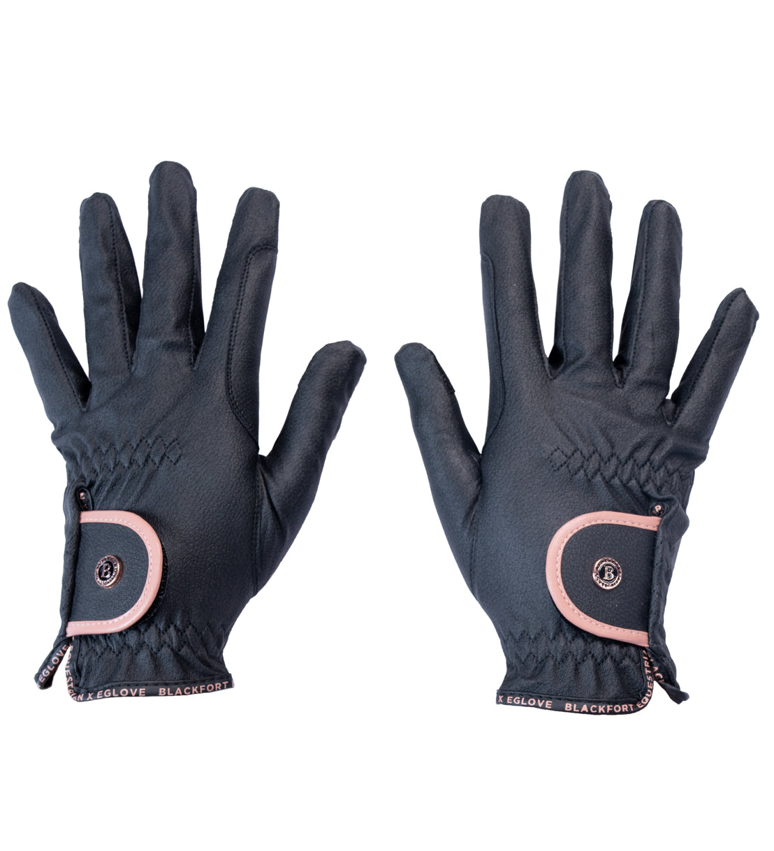 Black &amp; Rose Gold GripPro Elite Riding Glove