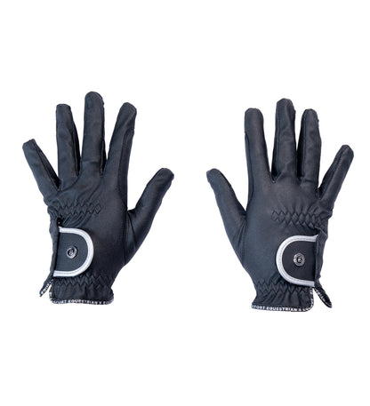 Black &amp; Silver GripPro Elite Riding Glove
