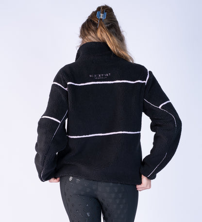 Layla Fleece - Black &amp; Blush