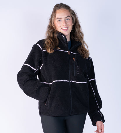 Layla Fleece - Black &amp; Blush