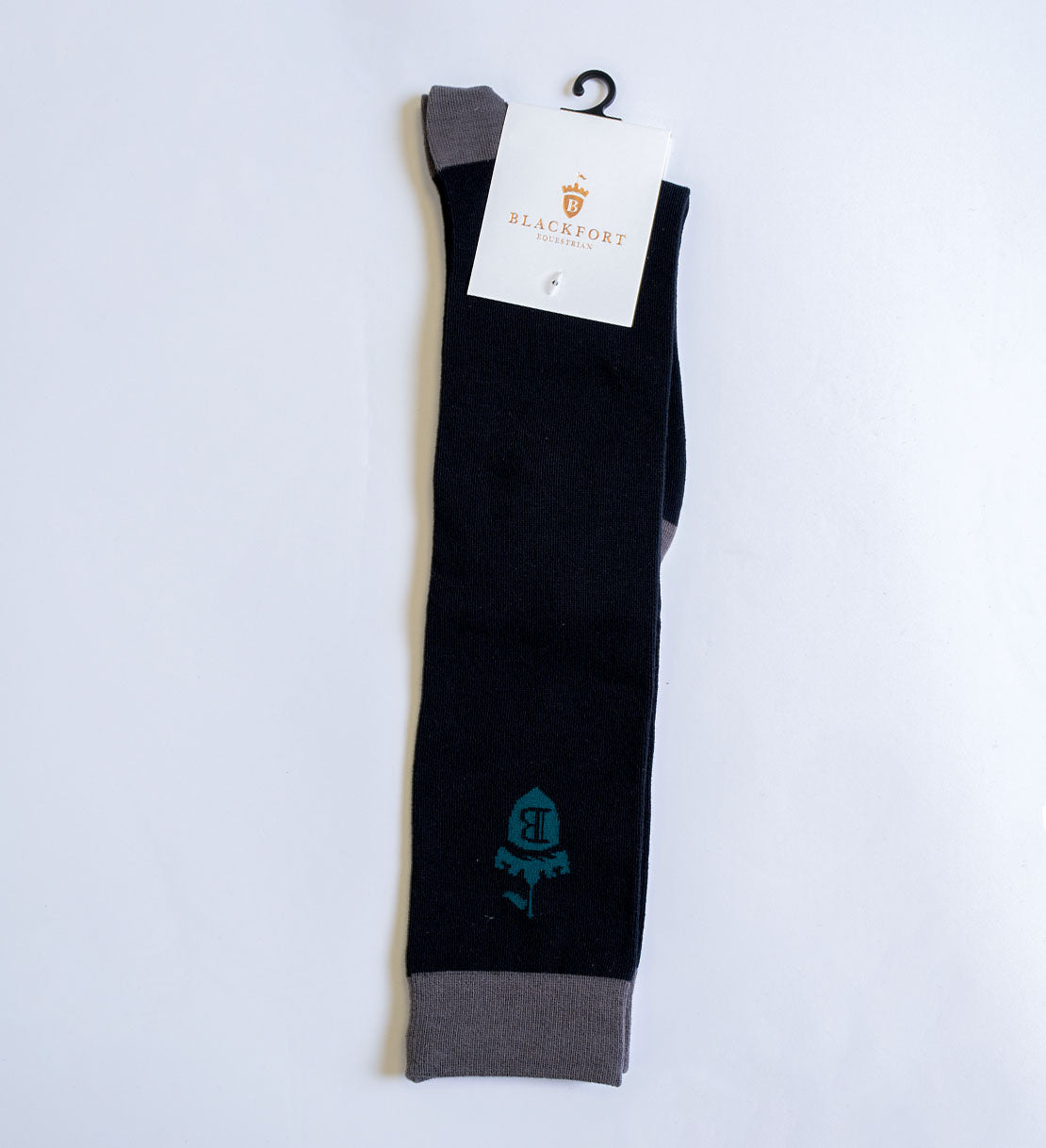 Black &amp; Emerald Blackfort Equestrian Socks