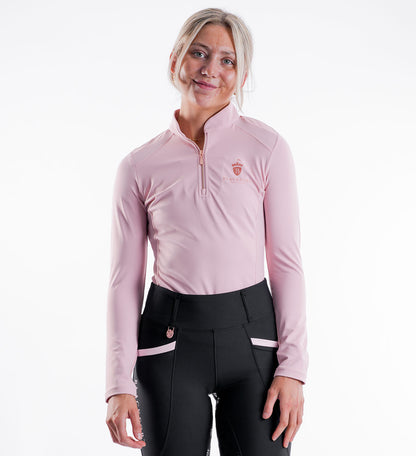 Blush Pink Cool Mesh Base Layer - Long Sleeve