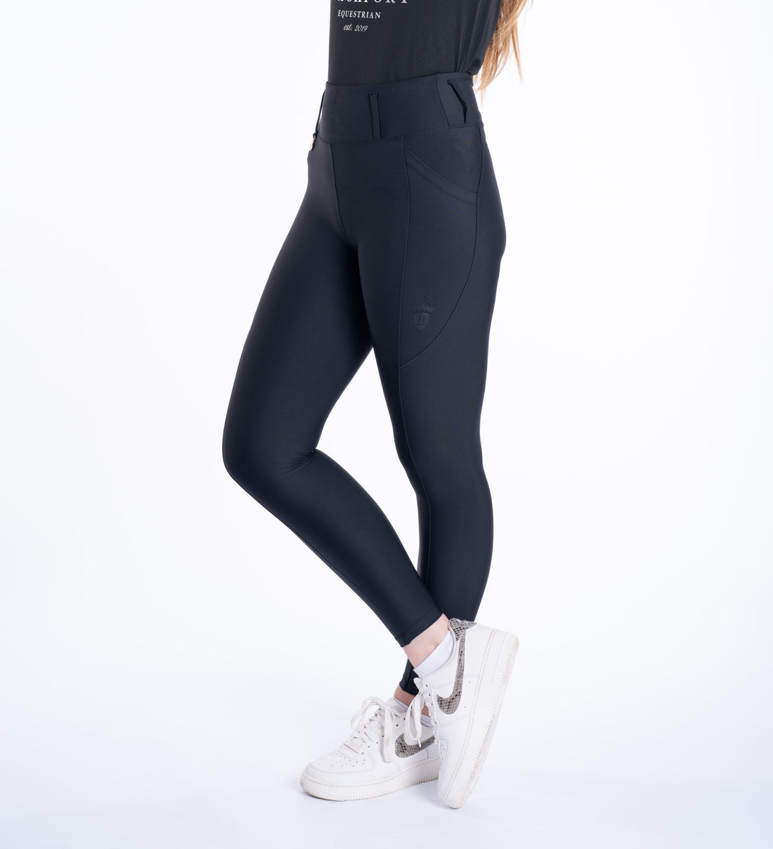 Black Everyday Active Riding Leggings Non Silicone 2.0