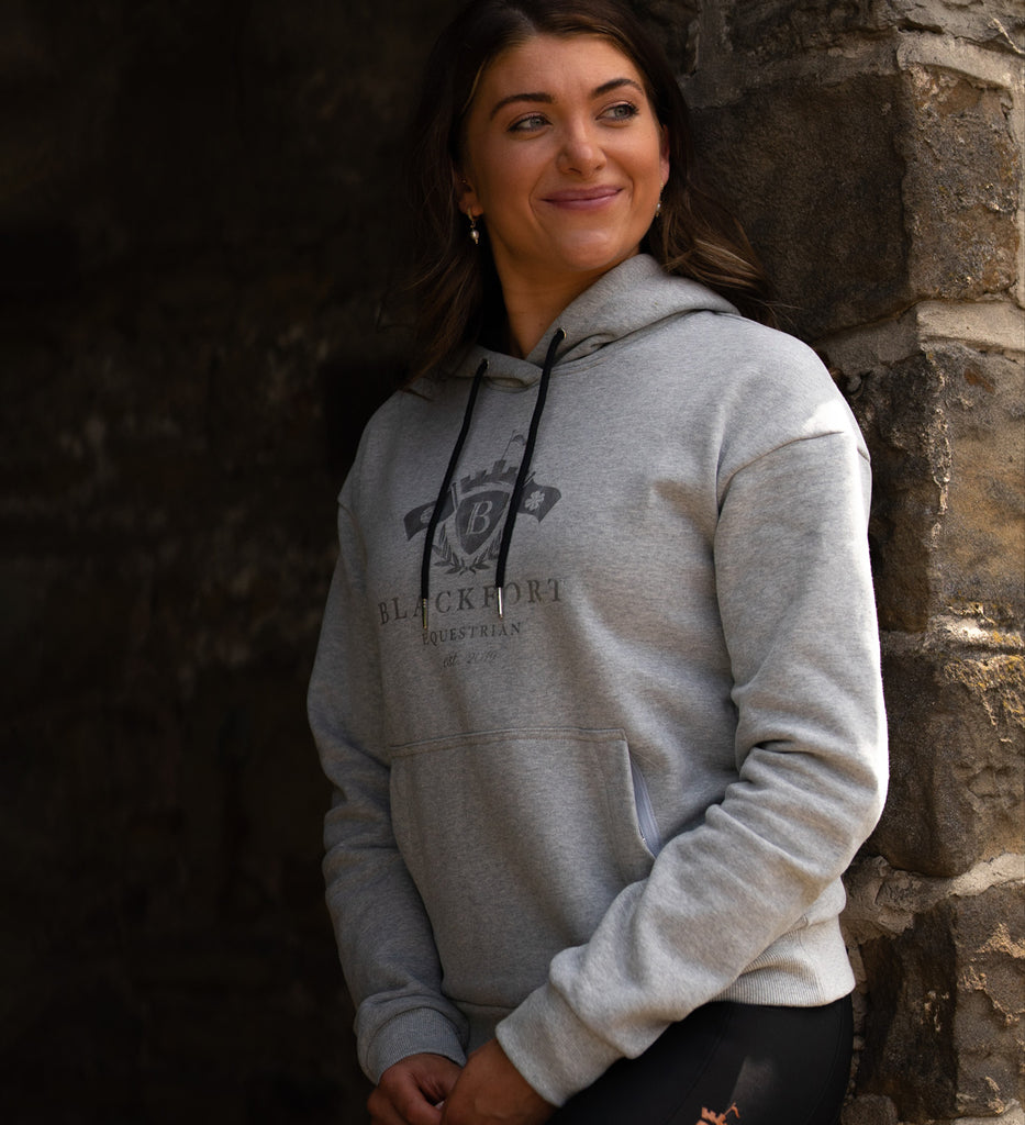 Women's Blackfort Equestrian grey silver hoodie