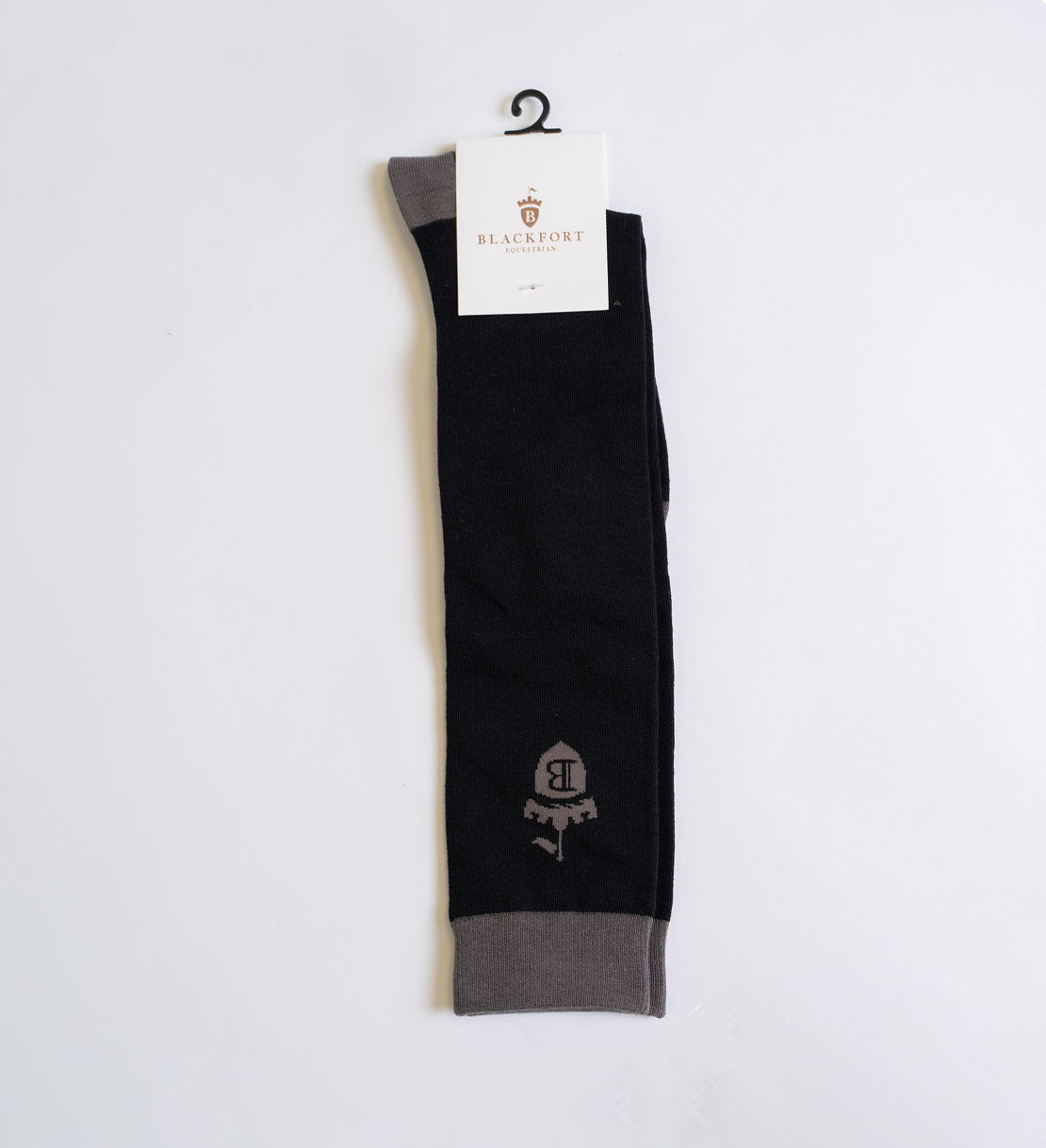 Blackfort Equestrian black light grey long socks 