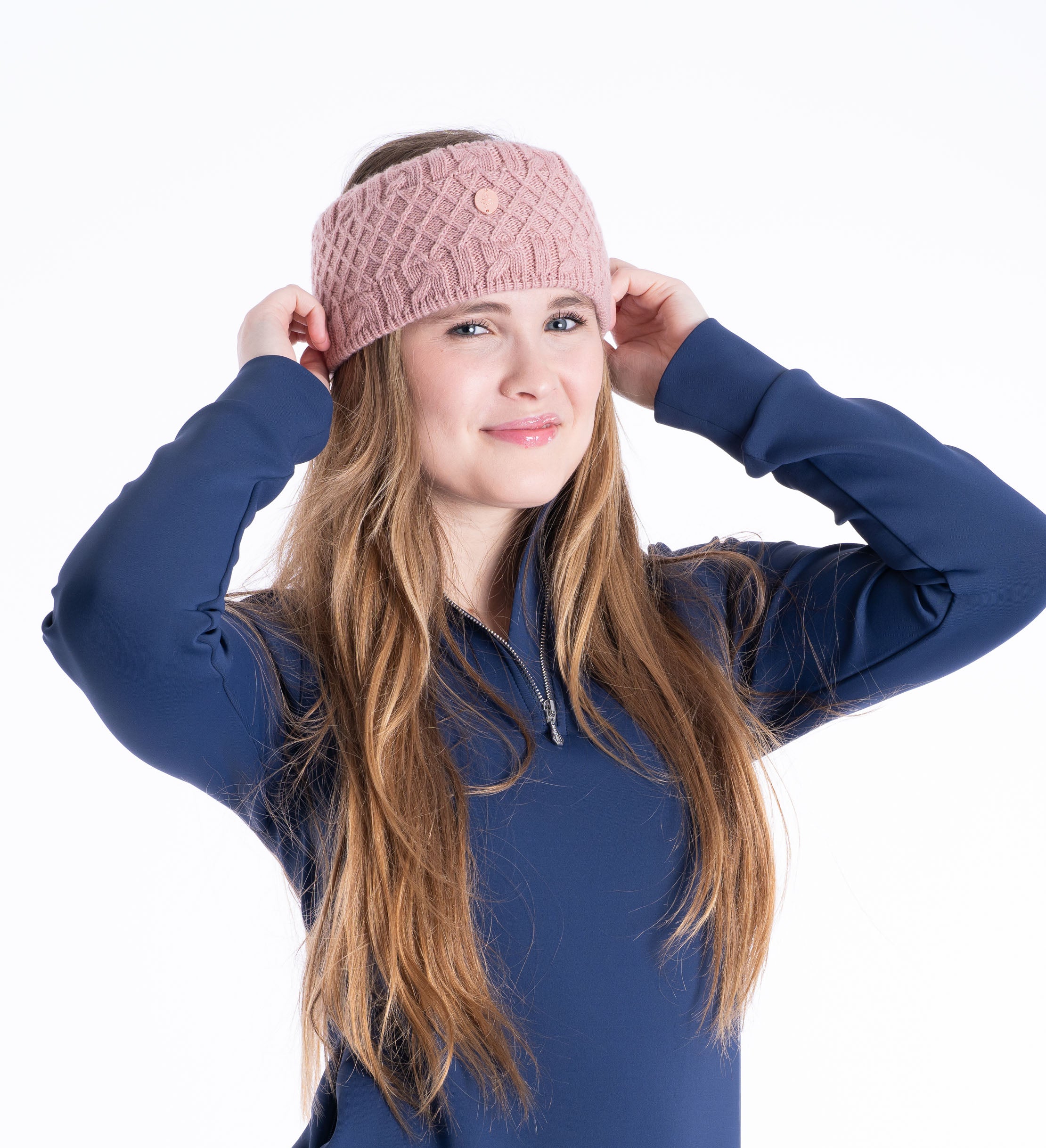 Blackfort Equestrian fleece lined pink head band ear warmer