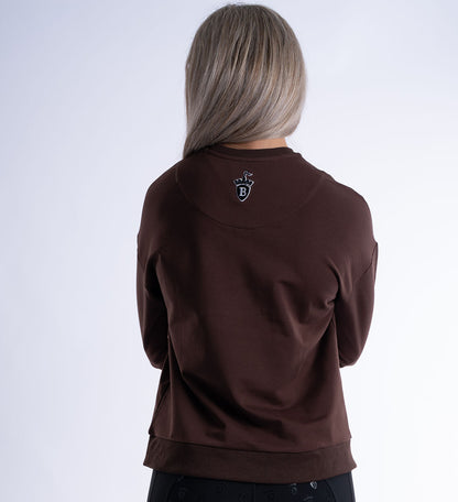 Mocha Crew Equestrian Sport Sweatshirt