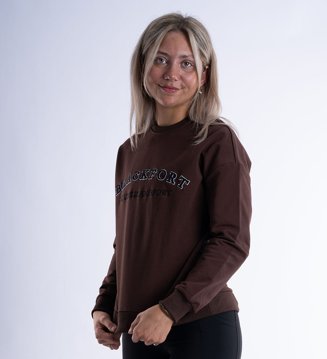 Mocha Crew Equestrian Sport Sweatshirt