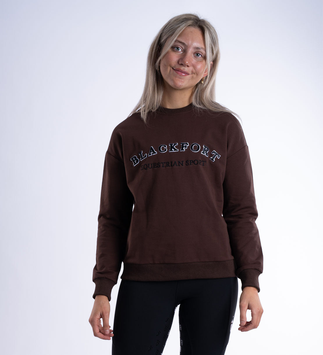 Mocha Crew Equestrian Sport Sweatshirt