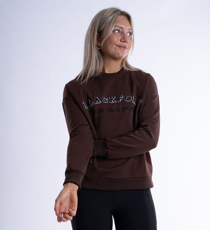 Mocha Crew Equestrian Sport Sweatshirt