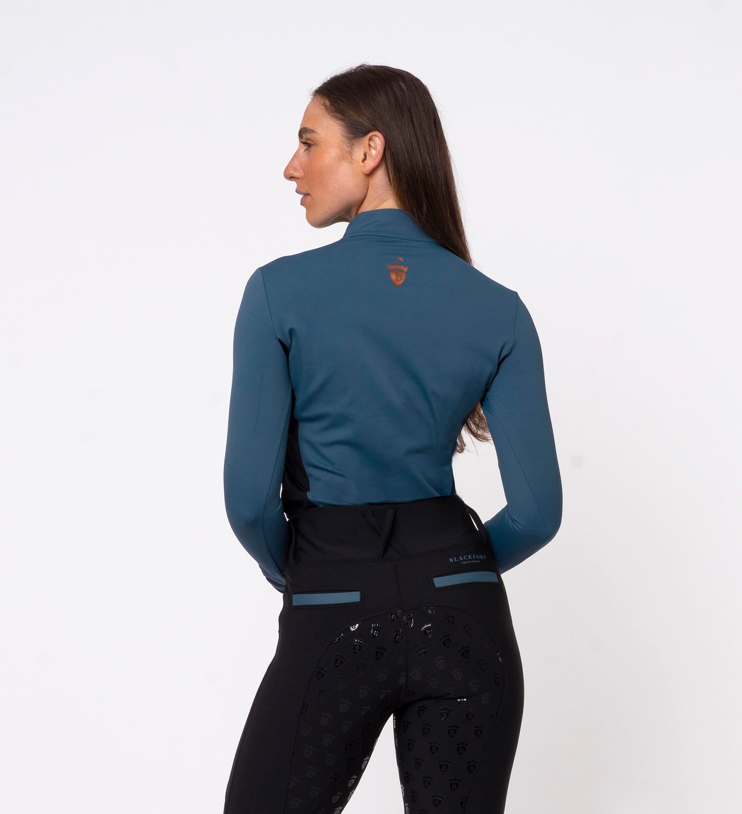 Teal Cool Mesh Base Layer - Long Sleeve
