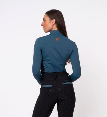 Teal Cool Mesh Base Layer - Long Sleeve