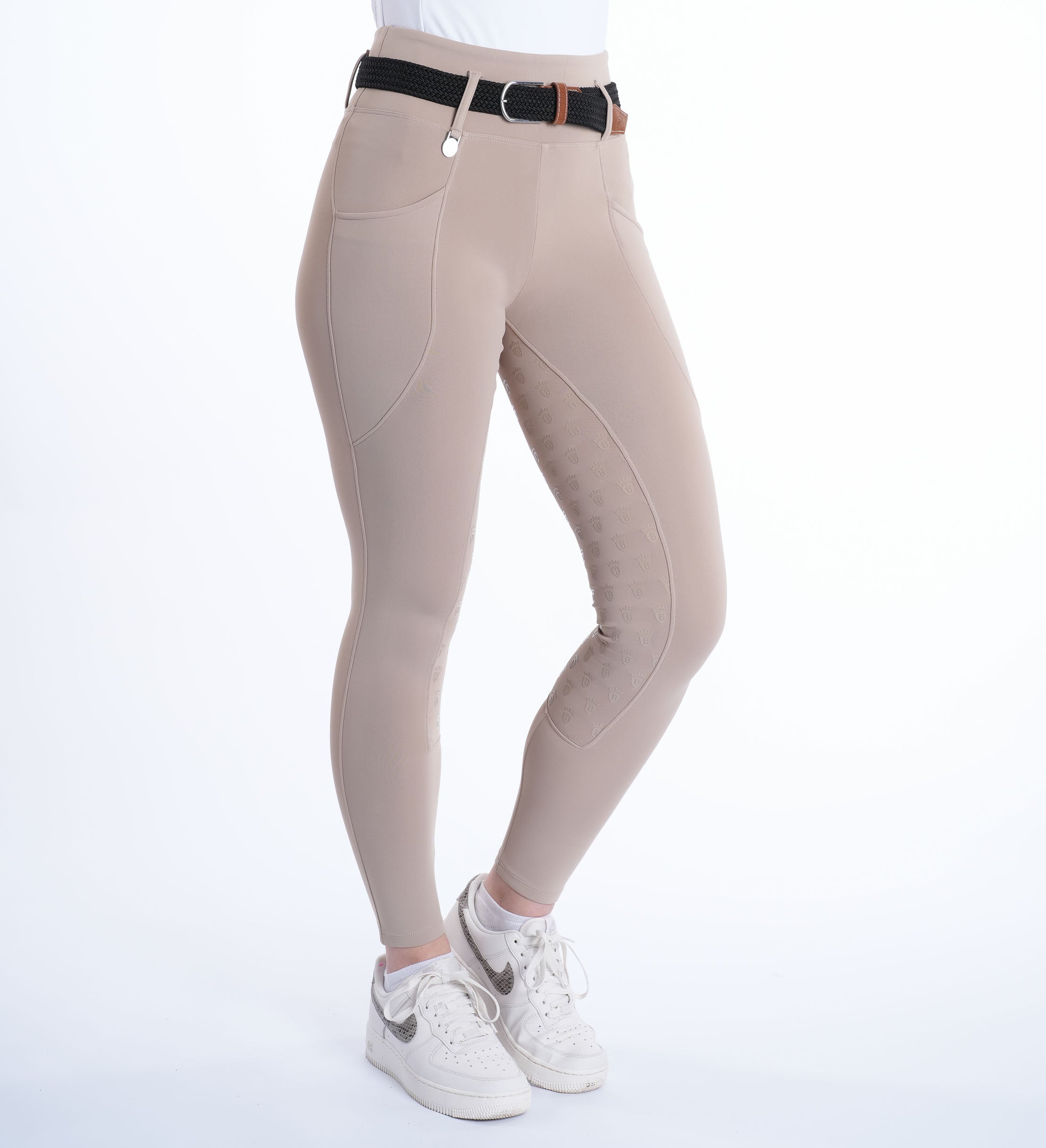 Beige riding leggings best sale