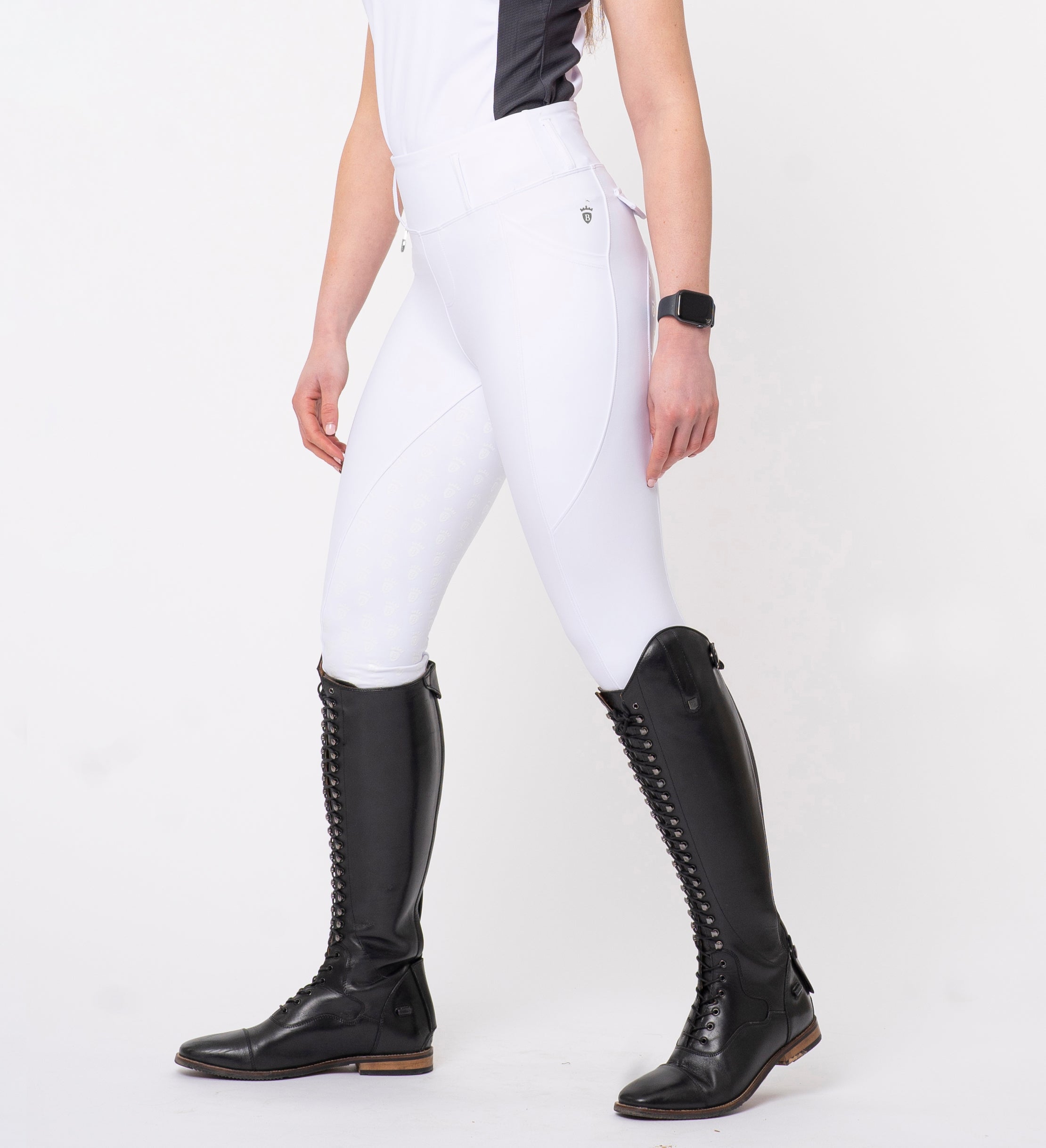 White & Silver Riding Breggings 3.0 – Blackfort Equestrian