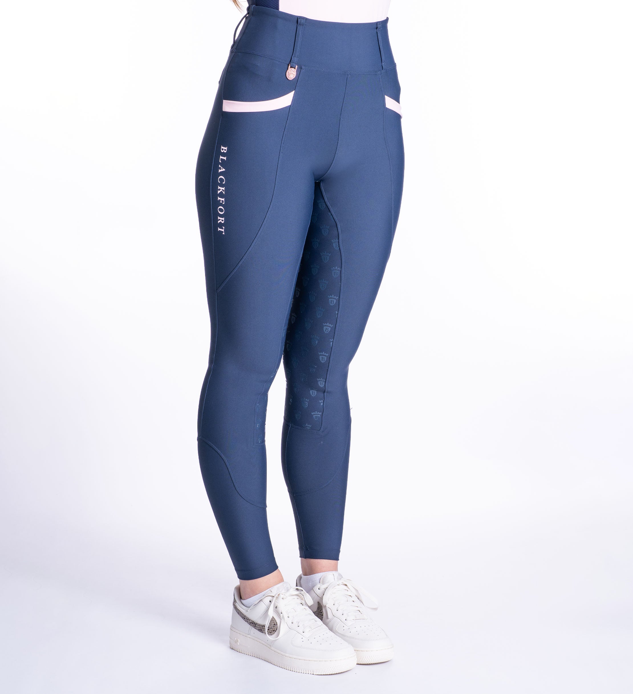 Ladies navy hot sale nike leggings