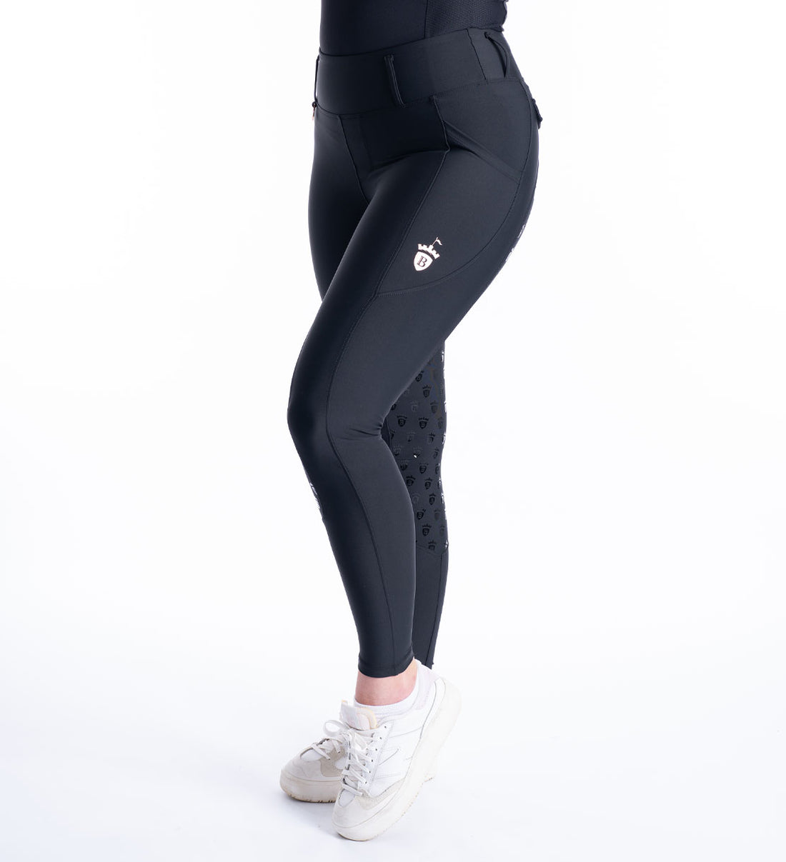 Black & Rose Gold Riding Breggings